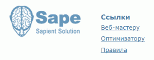 Логотип сайта Sape.ru